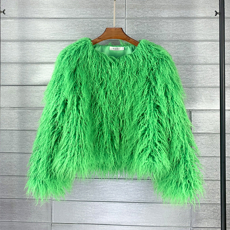 GR Boho faux fur coat
