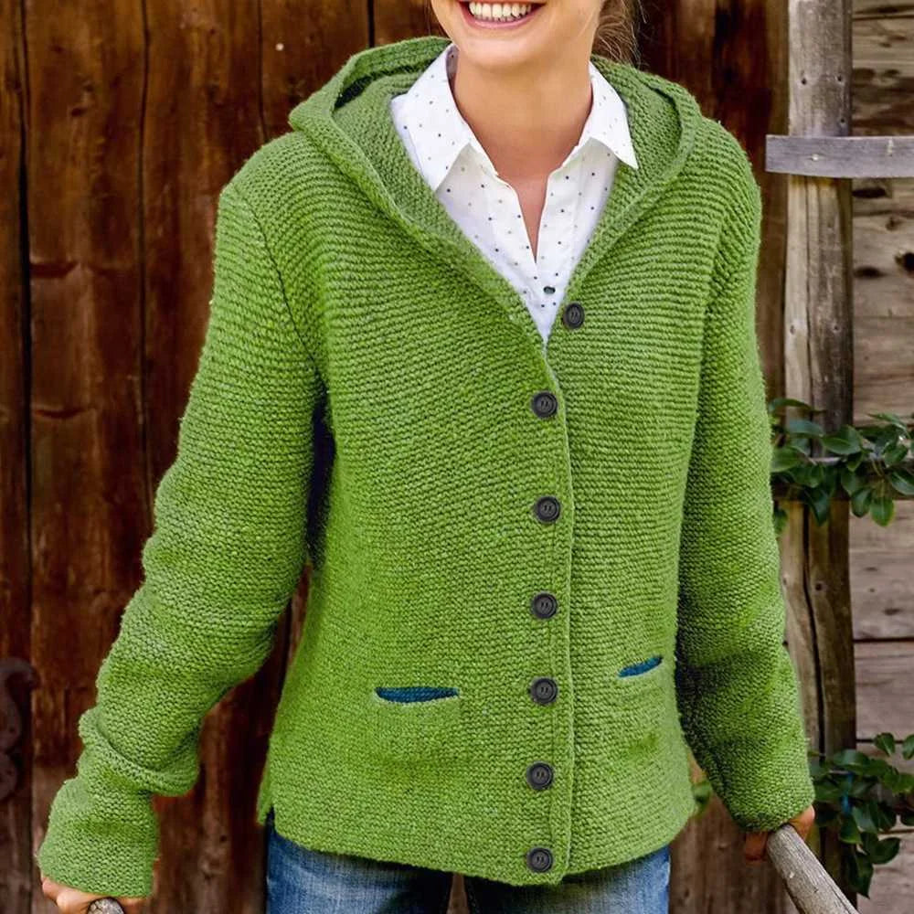GR | Stylish cardigan with hood