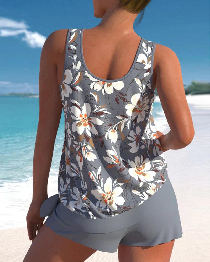 GR | Tankini Swimsuit Stylish Two-Piece Swimsuit Set