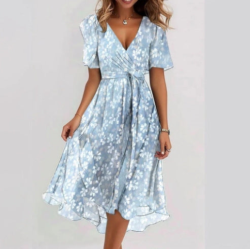 GR | Damenkleid Mit V-ausschnitt
