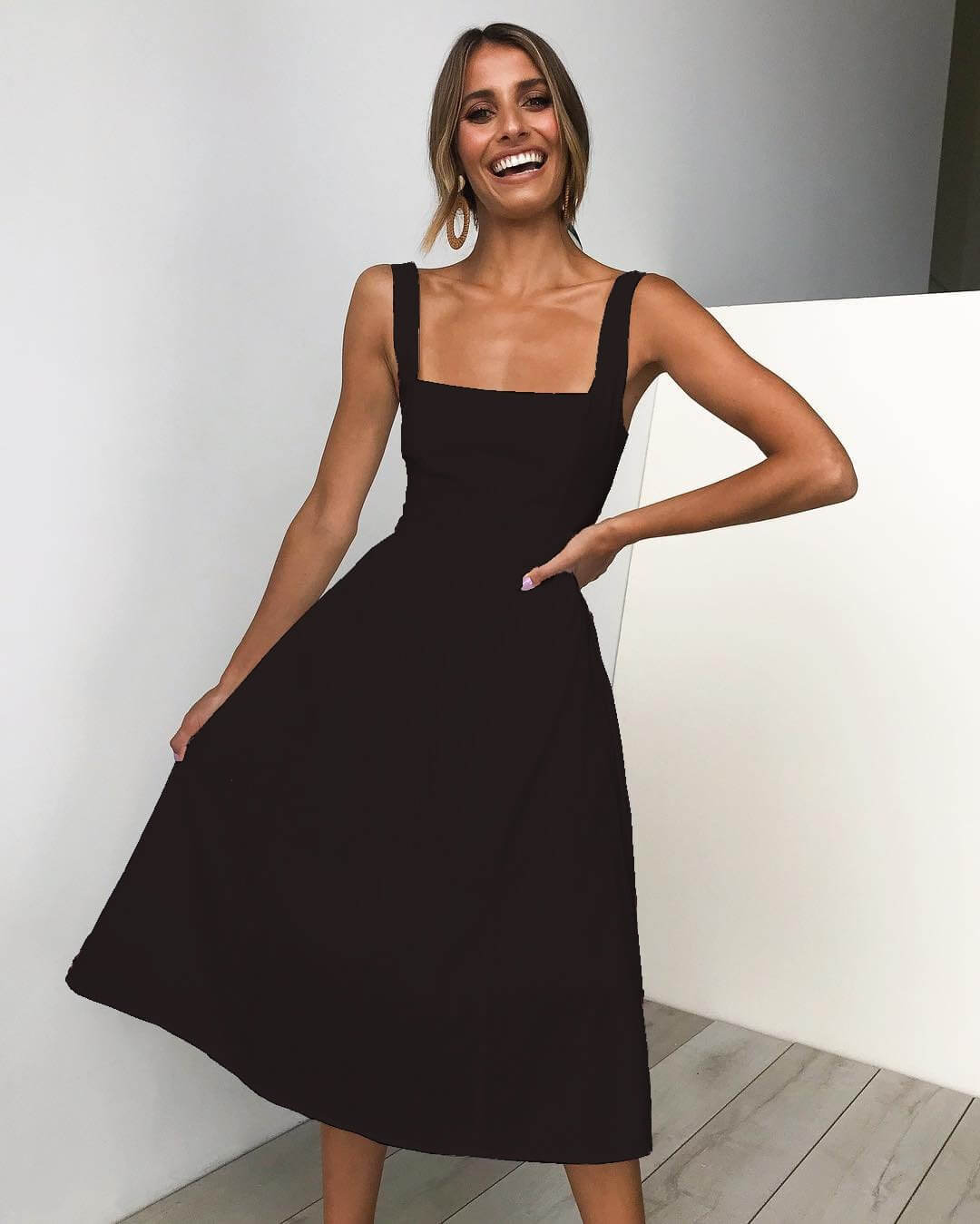 GR | Party Solid Color Dress