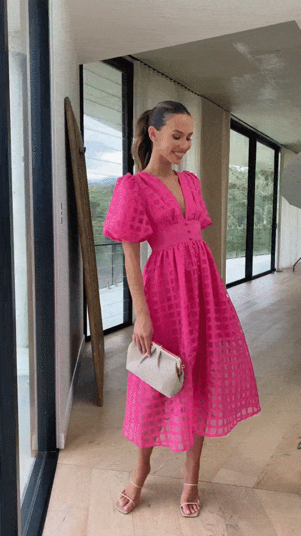 GR | Midikleid mit Puffärmeln