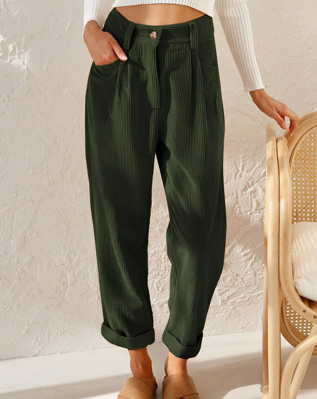 GR - Comfortable corduroy trousers