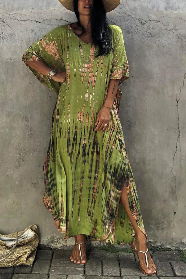 GR Freely – Lockeres Überwurfkleid im Batik-Boho-Stil