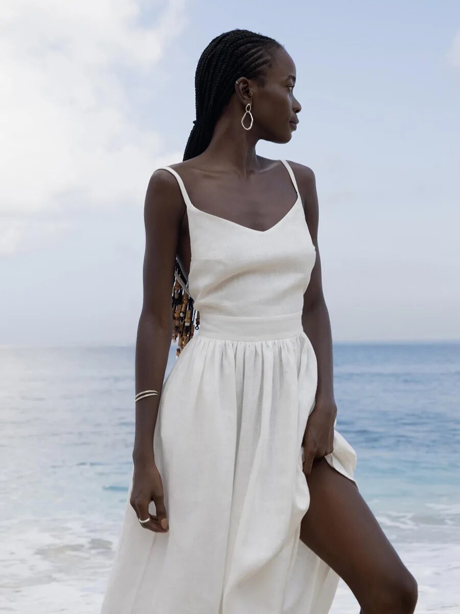 GR | Breathable Linen Summer Dress for Women