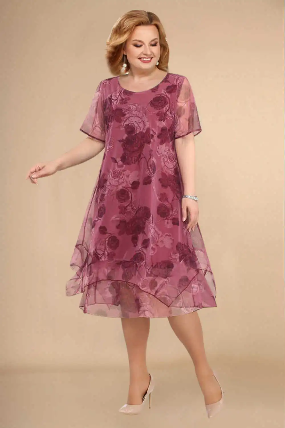 GR | Floral chiffon dress
