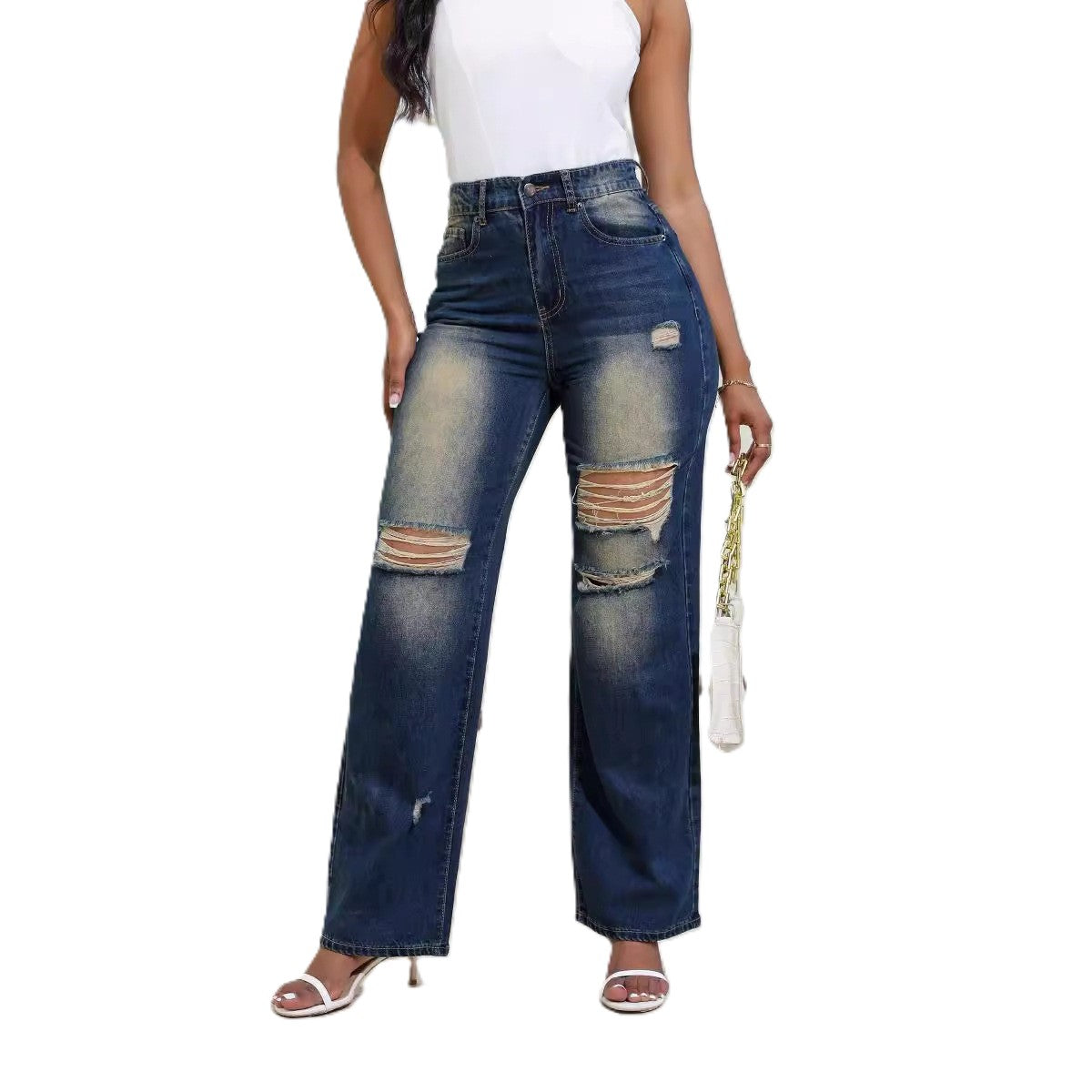 GR | Wide-leg high-waisted jeans