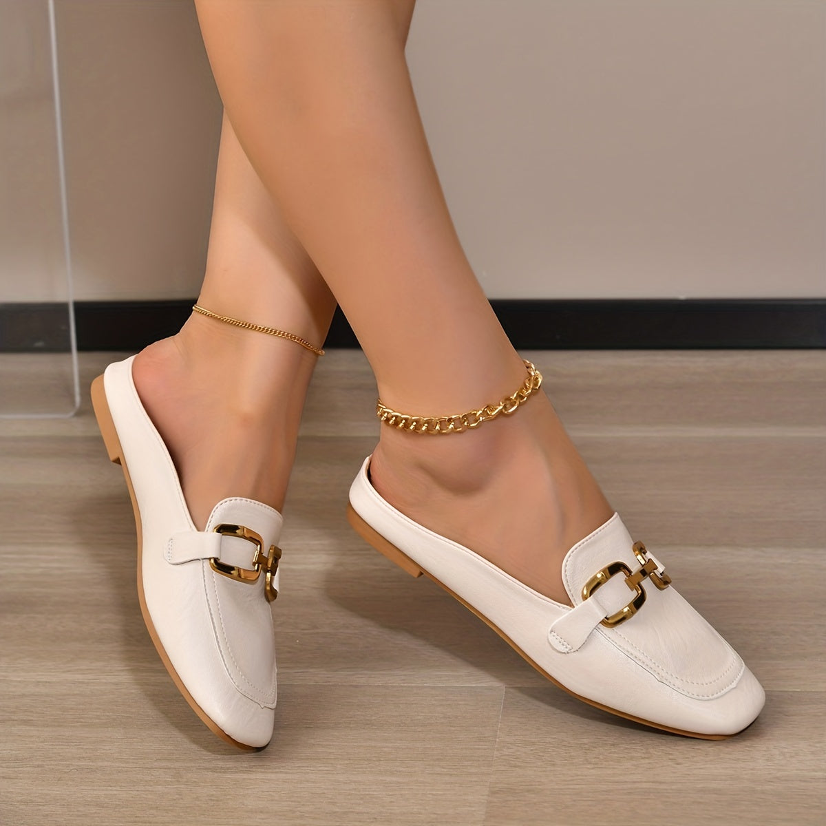 GR | Casual leather mules