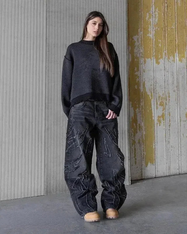 GR | Retro Baggy Jeans In Streetwear Style