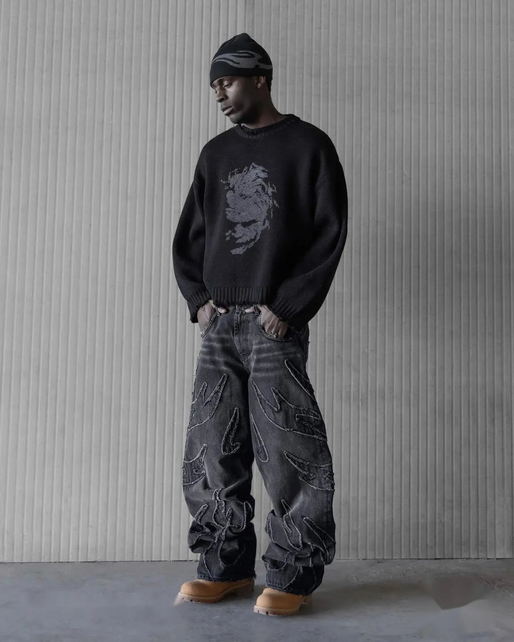 GR | Retro Baggy Jeans In Streetwear Style