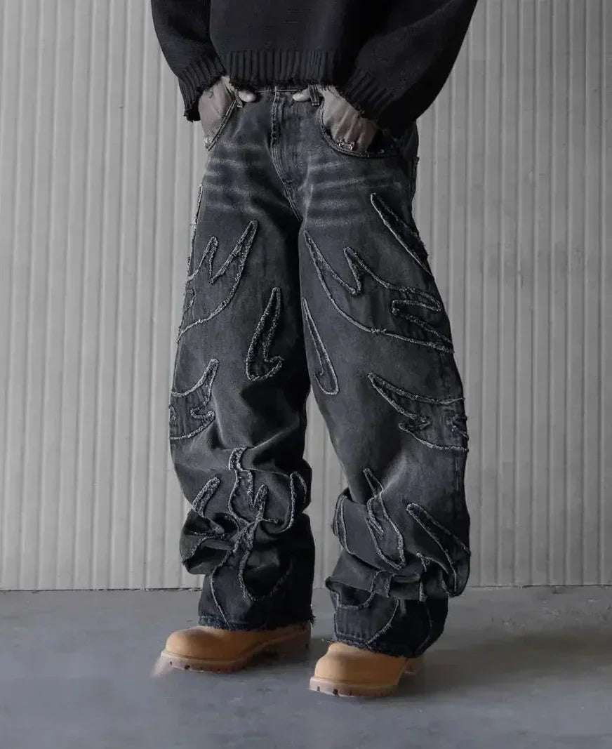GR | Retro Baggy Jeans In Streetwear Style