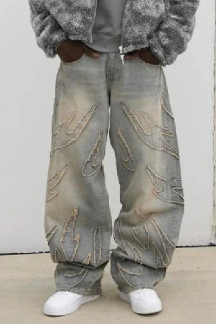 GR | Retro Baggy Jeans In Streetwear Style