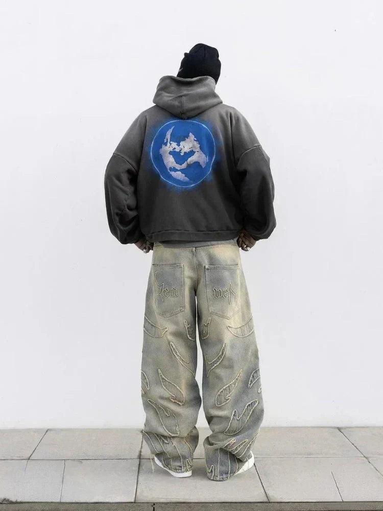 GR | Retro Baggy Jeans In Streetwear Style