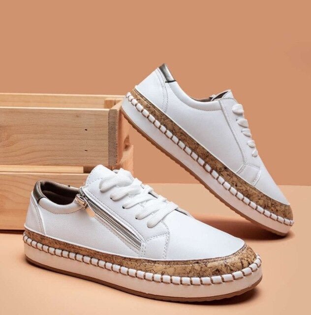 GR | Floral Orthopedic Zipper Sneakers