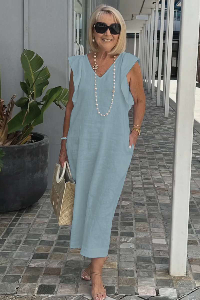 GR | Casual dress made of cotton and linen