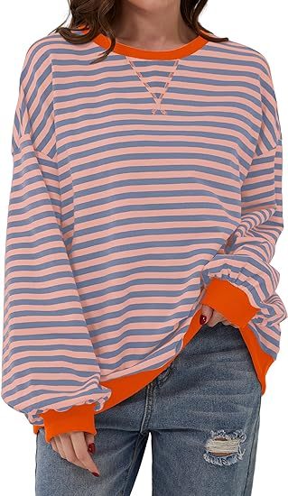GR | Striped sweatshirt in contrasting colors