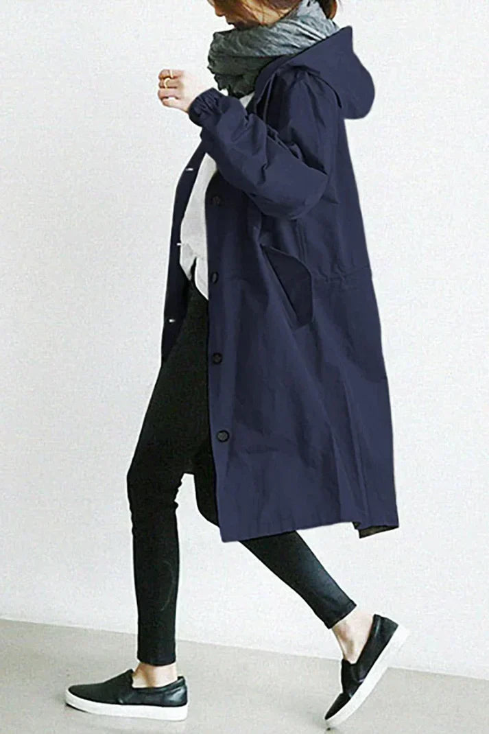 GR - Trench coat with hood