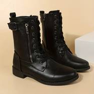 GR - Ankle boot with zipper and lace
