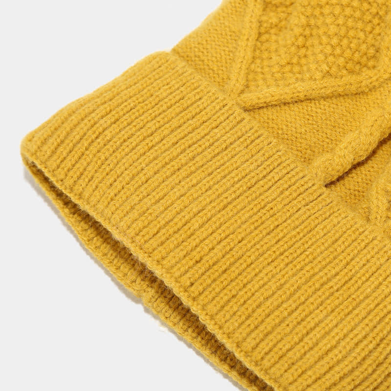 GR | 3-piece knitted accessory set - stylish women's hat, scarf and gloves