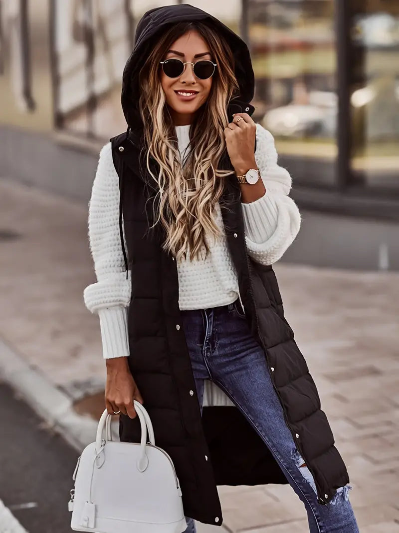 GR | Long Bodywarmer Vest for Women