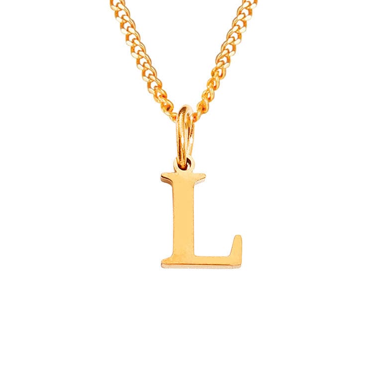 GR | Letters All Match 14k Stainless Steel Necklace