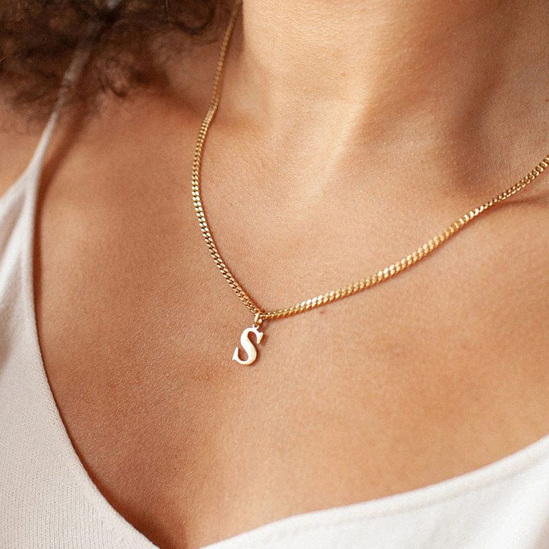 GR | Letters All Match 14k Stainless Steel Necklace