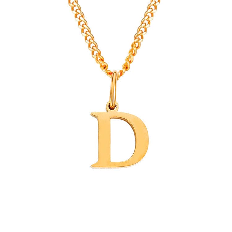 GR | Letters All Match 14k Stainless Steel Necklace