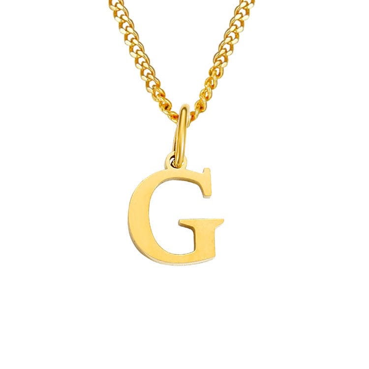 GR | Letters All Match 14k Stainless Steel Necklace