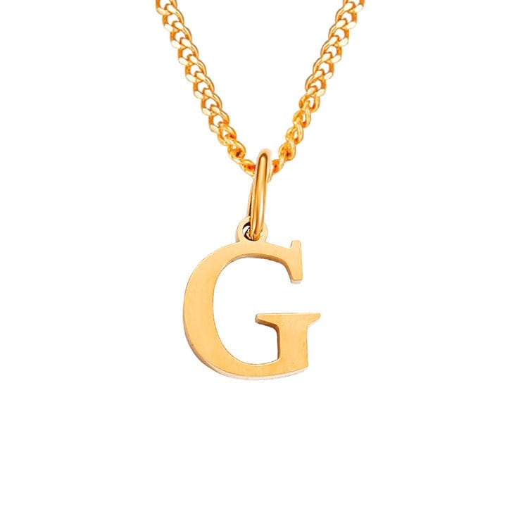 GR | Letters All Match 14k Stainless Steel Necklace
