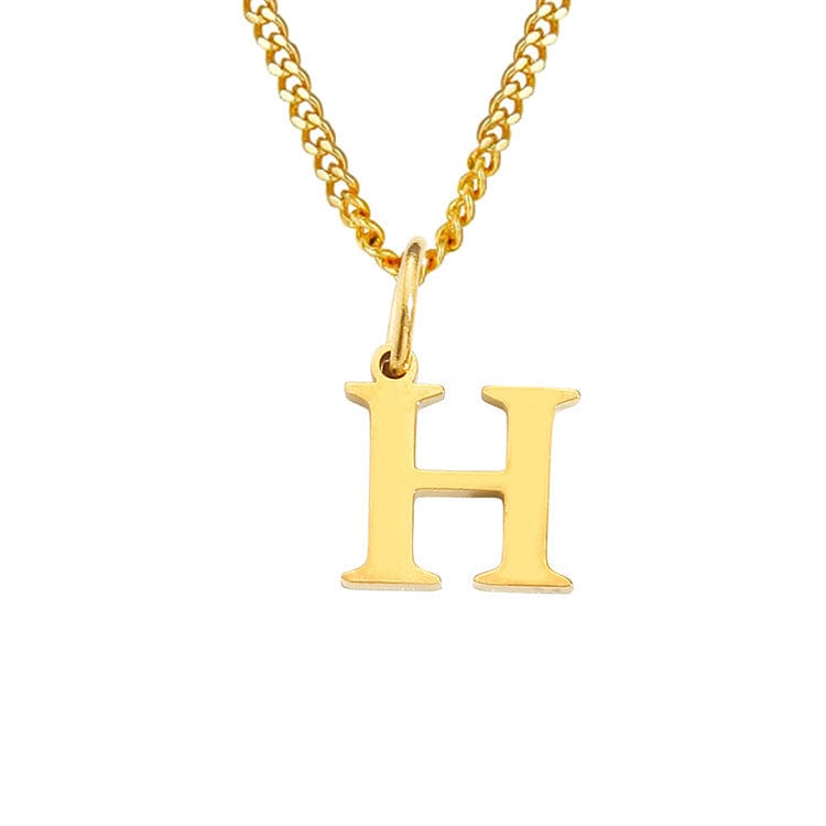 GR | Letters All Match 14k Stainless Steel Necklace