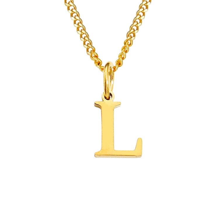 GR | Letters All Match 14k Stainless Steel Necklace