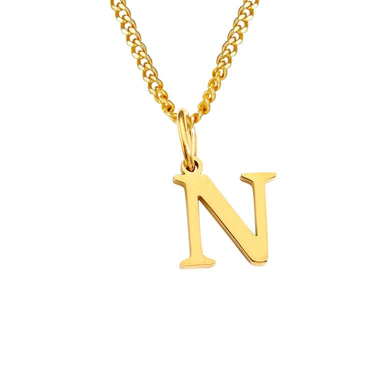 GR | Letters All Match 14k Stainless Steel Necklace