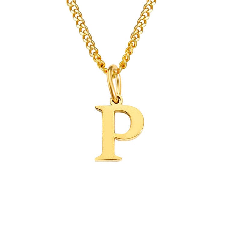 GR | Letters All Match 14k Stainless Steel Necklace