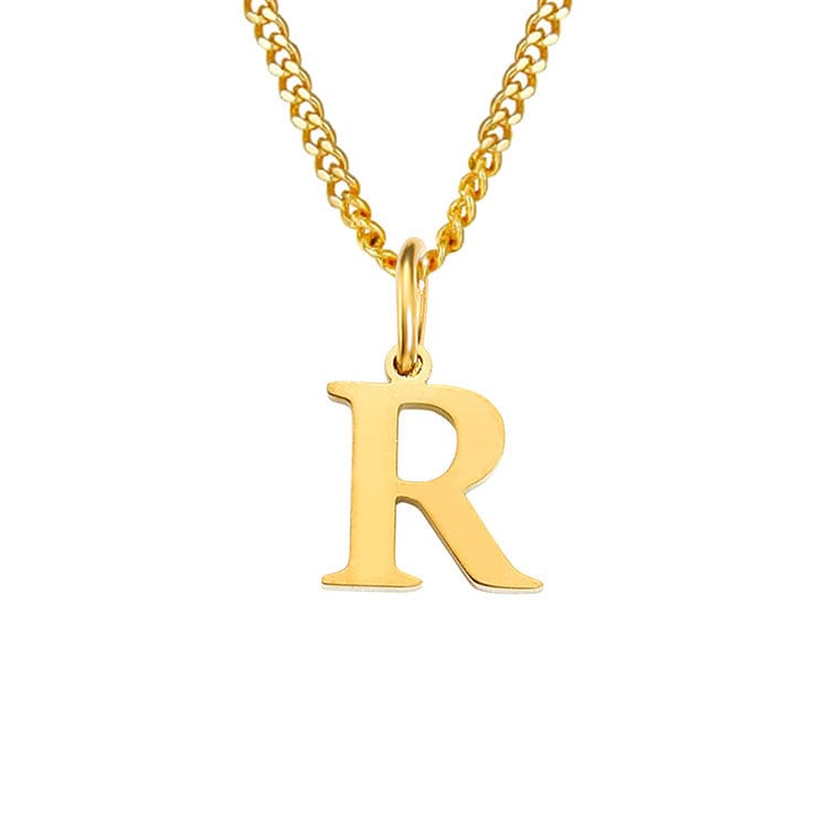 GR | Letters All Match 14k Stainless Steel Necklace