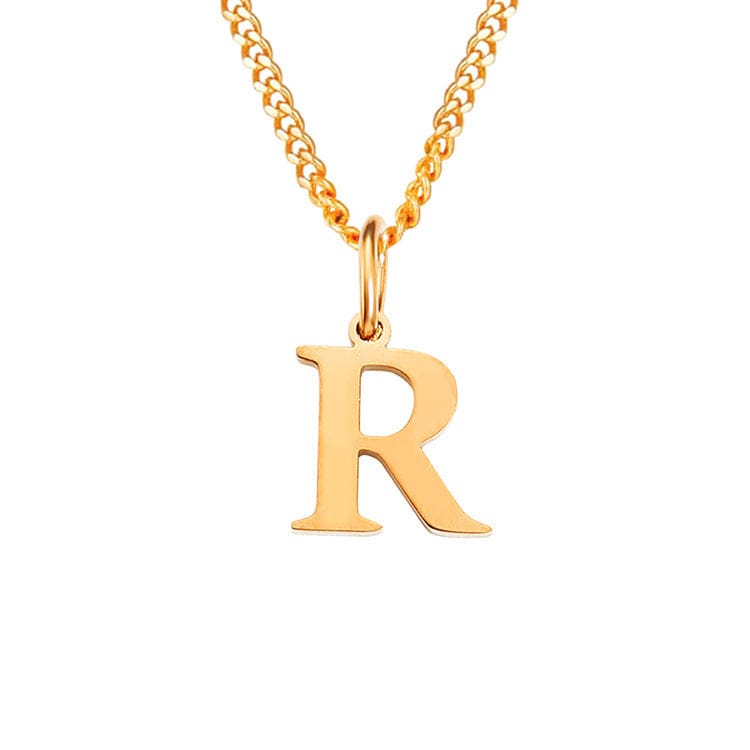 GR | Letters All Match 14k Stainless Steel Necklace