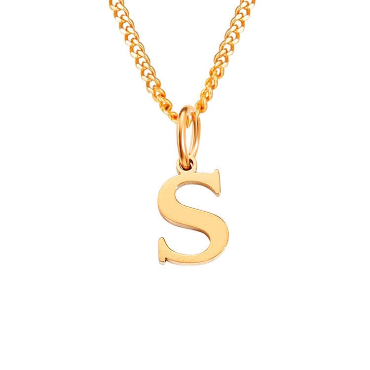 GR | Letters All Match 14k Stainless Steel Necklace