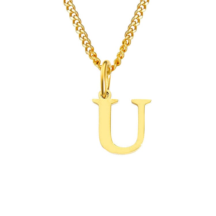 GR | Letters All Match 14k Stainless Steel Necklace