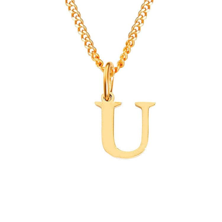 GR | Letters All Match 14k Stainless Steel Necklace