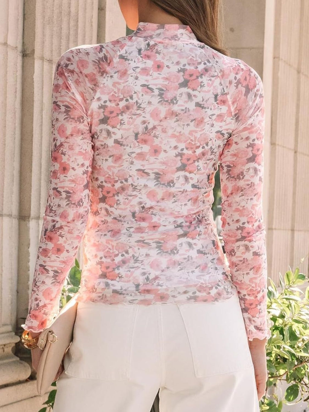 GR | Lovelet Stand-up Collar Long-Sleeve Top