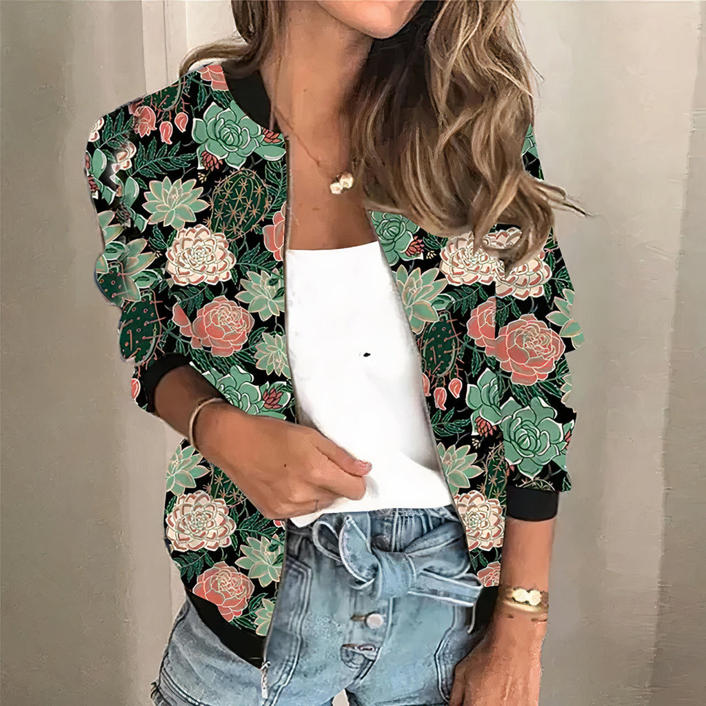 GR | Printed Zip-up Jacket