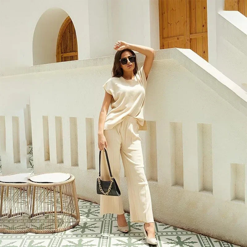 GR | Elegant two-piece set with wide legs