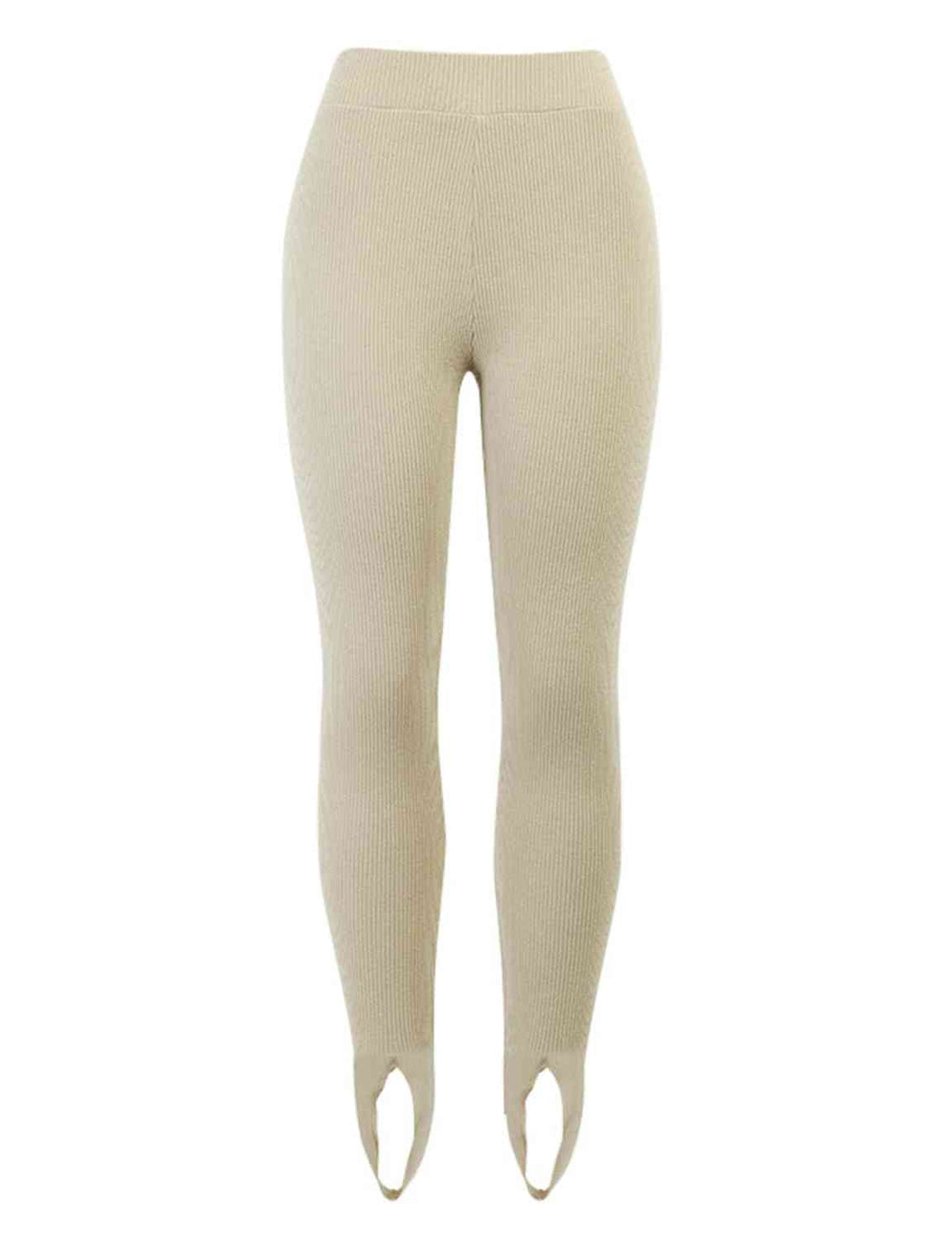 GR | Geripptes Mittel Taillen Leggings