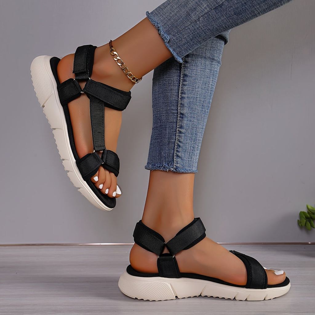 GR | Women's Sandals: Color Block, Non-Slip, Elegant, Lightweight, Outdoor, Summer