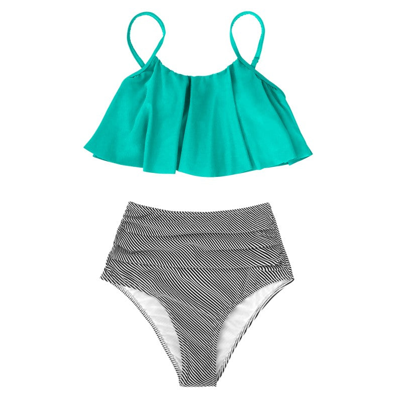 GR | Colorful bikini with ruffles