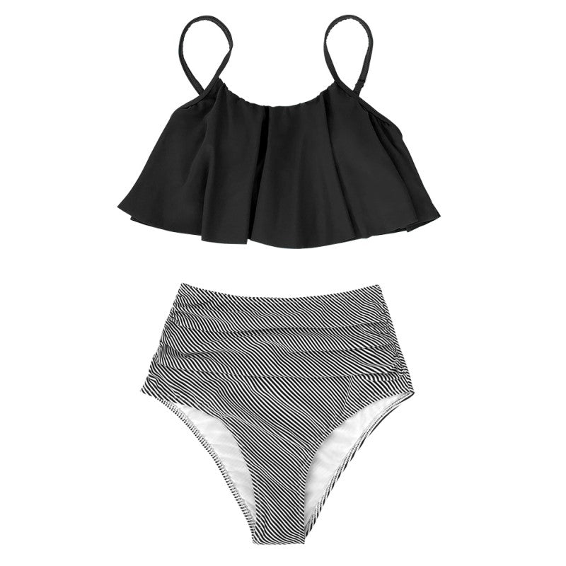 GR | Colorful bikini with ruffles