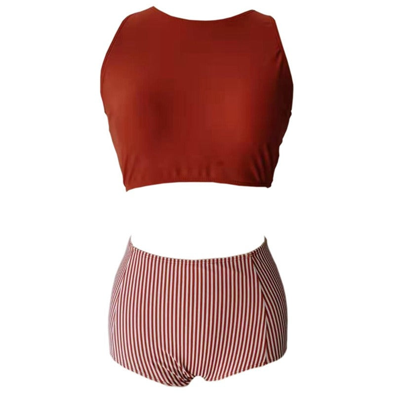 GR | Vintage Bikini-Top Hohe Taille
