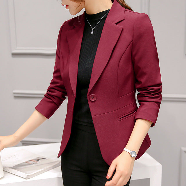GR | Black blazer for women, office jacket, suit jacket with pockets