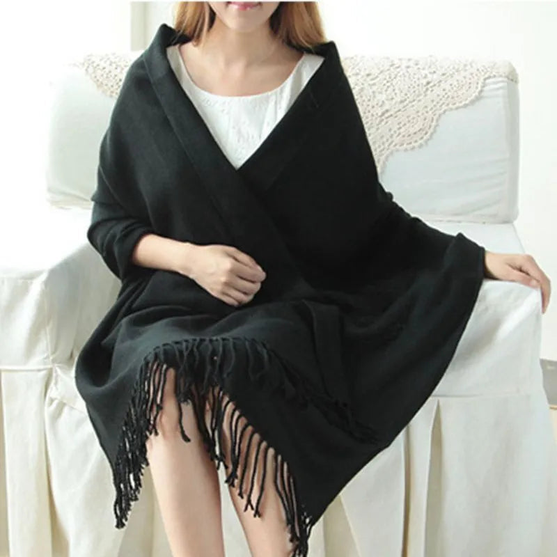 GR | Luxuriöser Kaschmirschal Mit Rautenmuster