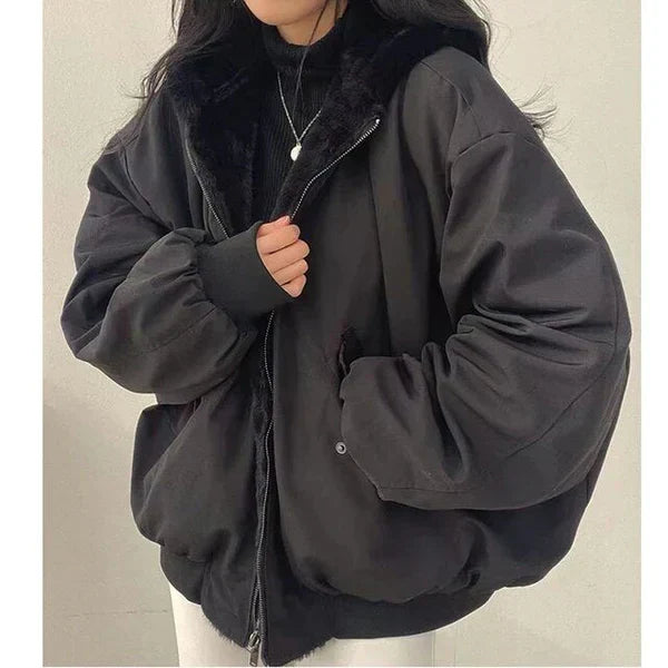 GR | Stylish thick jacket with reversible function