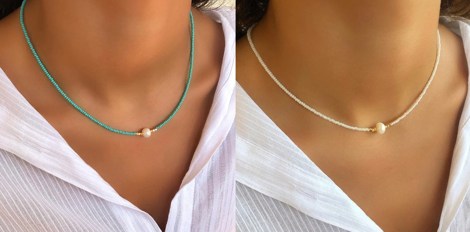GR | Necklace with Natural Pearls